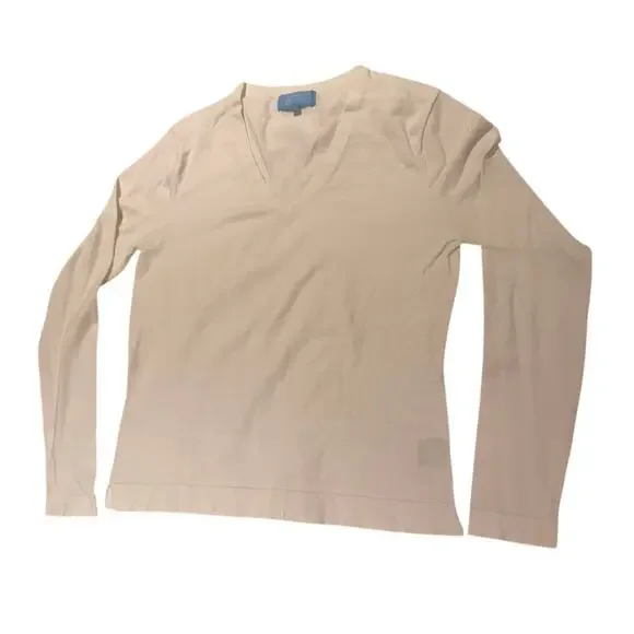 J.McLaughlin Long Sleeve Knit Top – White | Size M - Picture 2 of 7